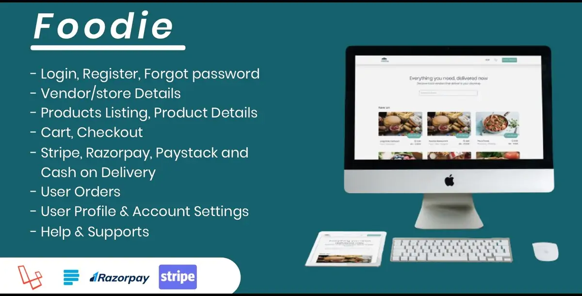 Foodie - A Laravel Food Delivery Web App