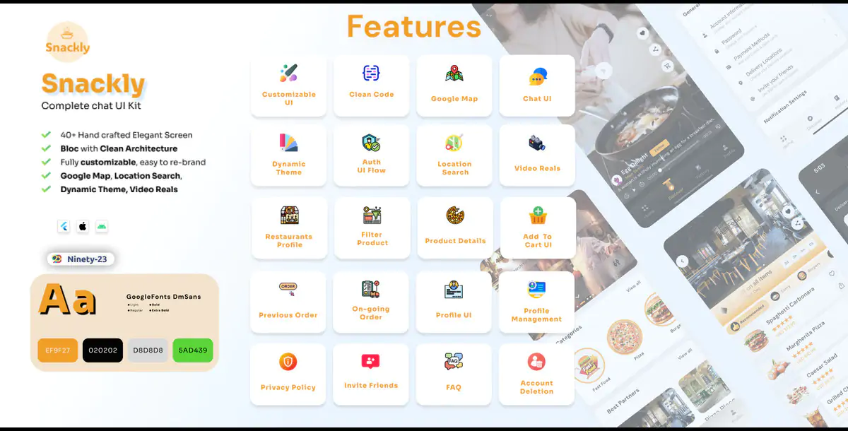 Snackly- Flutter Application