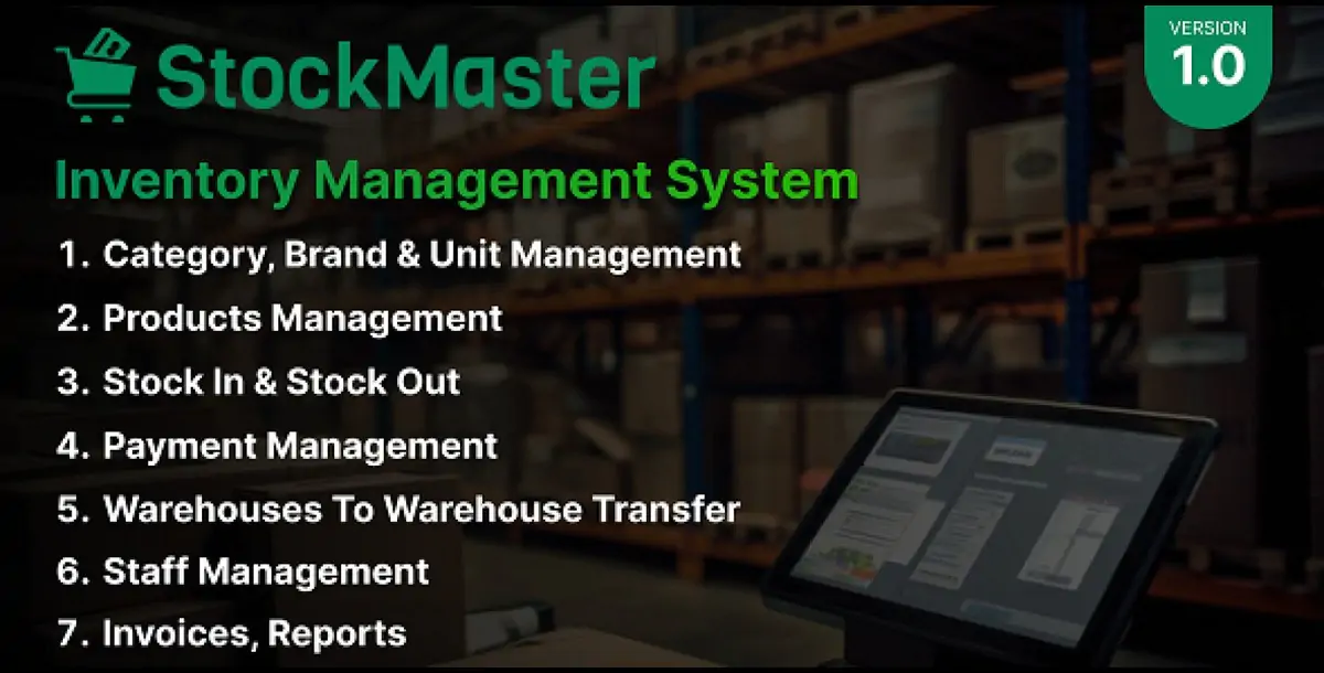 StockMaster - Inventory Management System